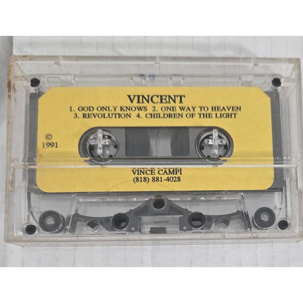 Vincent God Only Knows 1991 Vintage Cassette Tape Independent Demo Indie